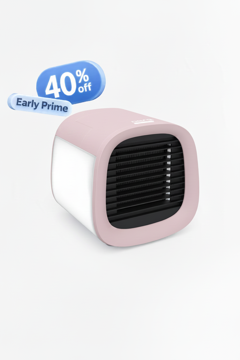 Personal air cooler in lavender